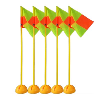 Horse Training Flag Stick Tall 5 4 3 Feet, Soccer Speed Agility Training Slalom Poles with Padded Base, Ball Coaching Sticks for Improve Agility/ Speed/ Footwork ( Color : 5 Pack , Size : H 1.2m/4ft )