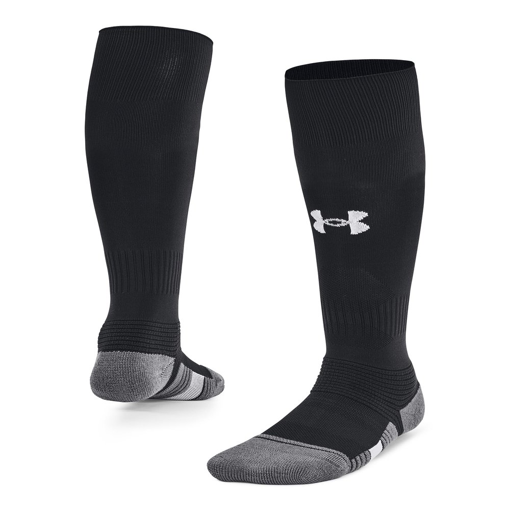 Under Armour Unisex-Child Youth Magnetico Over the Calf Socks 1 Pack, (001) Black/Pitch Gray/White, Medium