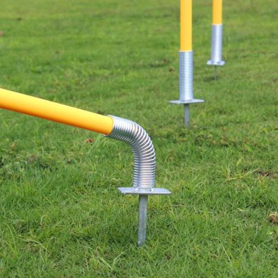ZAQYCM Turf Agility Training Poles for Soccer/Football/Dogs, Football Training Equipment for Coaches, Clubs & Schools, Outdoor Sports Speed Training Stick (Color : 6 Pcs, Size : 1m/40in)