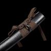Japanese Samurai Mini Katana T10 Steel Clay Tempered Kokarasuma Traditional Tanto Full Tang Short Knife (Brown ito Tanto) view 3