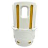 Shot Collar Bat Weight 16 to 24 oz | Easy On/Easy Off (Twist or Tap Off) Baseball Bat Weight | Customize Colors to Match Equipment or Team (16, 20, 24 Ounces)  White w/Gold Inserts view 1