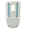 Shot Collar Bat Weight 16 to 24 oz | Easy On/Easy Off (Twist or Tap Off) Baseball Bat Weight | Customize Colors to Match Equipment or Team (16, 20, 24 Ounces)  White w/Sky Inserts view 1