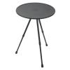 AYNEFY Folding Camping Round Table, Liftable Aluminum Alloy Portable Picnic Camping Table Triangle Bracket Design Convenient for Home for RV Equipment Supplies (Matte Black)