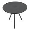 AYNEFY Folding Camping Round Table, Liftable Aluminum Alloy Portable Picnic Camping Table Triangle Bracket Design Convenient for Home for RV Equipment Supplies (Matte Black) view 4