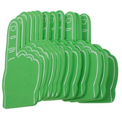 WHAMVOX 12Pcs Foam Fingers Cheerleading Party Props for Sports Teams Football Games and Events Fun Party Noisemakers and Cheerleading Supplies