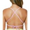 Jessica Simpson Womens Colorblock X-Back Bikini Swim top Navy M view 2