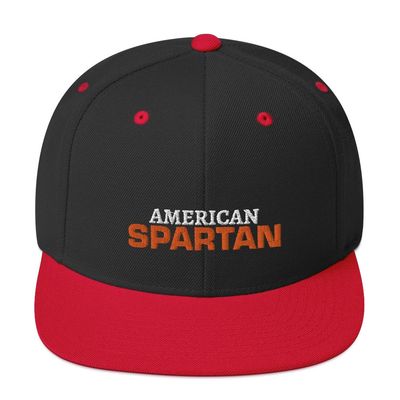 American Spartan Snapback Hat Black/Red