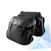 INOOMP Water Storage Canvas Saddle Bag Capacity Flap Pouch for Cycling Hiking and Outdoor Sports Lightweight Wear-resistant Design Suitable for Various Bike Types Black view 1