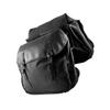 INOOMP Water Storage Canvas Saddle Bag Capacity Flap Pouch for Cycling Hiking and Outdoor Sports Lightweight Wear-resistant Design Suitable for Various Bike Types Black view 4