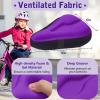 Zacro Gel Kids Bike Seat Cushion Cover for Boys & Girls, Anti-Slip Bike Seat Cover for Toddler, Breathable & Extra Soft Memory Foam Child Bicycle Saddle Padded with Reflective Strip, 9"x6" view 2