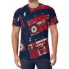 Classic Vintage Retro Style Boombox Radio Men's T Shirts Full Print Tees Crew Neck Short Sleeve Tops XL view 1