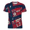 Classic Vintage Retro Style Boombox Radio Men's T Shirts Full Print Tees Crew Neck Short Sleeve Tops XL view 4