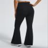 JOYSPELS Maternity Flare Leggings Over The Belly with Pockets  Soft, Comfortable Pregnancy Yoga & Daily & Work Pants Black view 3