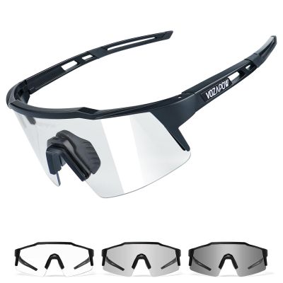 VOZAPOW Photochromic Sports Sunglasses XL for Men Women, TR90 Frame Cycling Glasses for Baseball, Running, Hiking