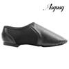 Asyusyu Dance Jazz Shoes,Round Toe Soft Leather Dance Slippers for Women/Men,Black,4. view 4