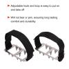Natudeco Outdoor Winter Snow Ice Shoe Cover Multifunctional 10 Tooth Bundled Crampons Stainless Steel Shoes Chain Snow Crampons Shoe Cover view 4