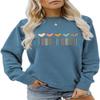 ESIKAH Fourth Grade Teacher Sweatshirt Women 4th Grade Shirts Cute Colorful Leopard Heart Graphic Crewneck Pullover Tops view 1
