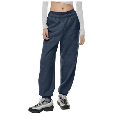 Midelxp Grey Sweatpants for Women - High Waisted Baggy Workout Active Joggers, Loose Ultra-Soft Yoga Pants With Pockets, Fleece Lined Plus Size Pants