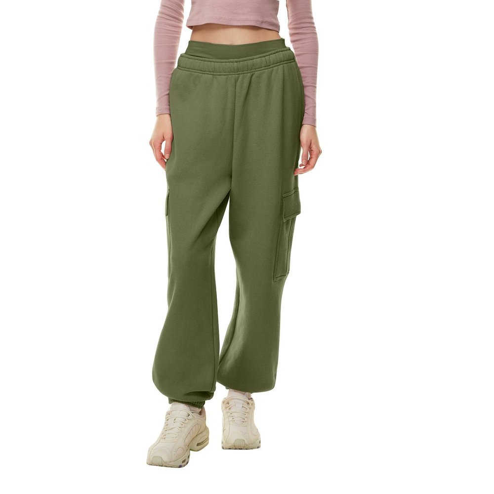 Midelxp Grey Sweatpants for Women - High Waisted Straight Leg Joggers, Baggy Fleece Pants, Loose Comfy Lounge Pants With Pockets, Yoga Pants