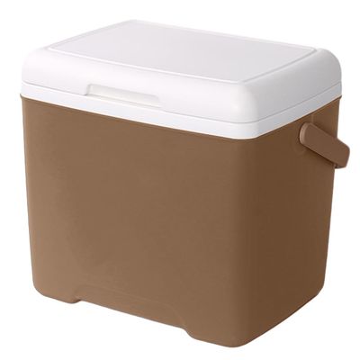 Camping Cooler Insulated Portable Cooler Ice Retention Hard Cooler with Heavy Duty Handle for Lunch Beach Drink Beverage Travel Camping Picnic Car Trips (Coffee No thermometer-13qt)