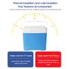 Camping Cooler Insulated Portable Cooler Ice Retention Hard Cooler with Heavy Duty Handle for Lunch Beach Drink Beverage Travel Camping Picnic Car Trips (Coffee No thermometer-13qt) view 4
