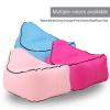 Inflatable Chair Air Couch,Small Single Inflatable Sofa,Foldable Blow Up Couch Lounger,Portable Air Sofa for Indoor Living/Tent Camping/Outdoor Activities,Waterproof,Easy to Store (White) view 4