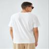 1pc Letter Graphic Round Neck Tee (Color : White, Size : X-Large) view 2
