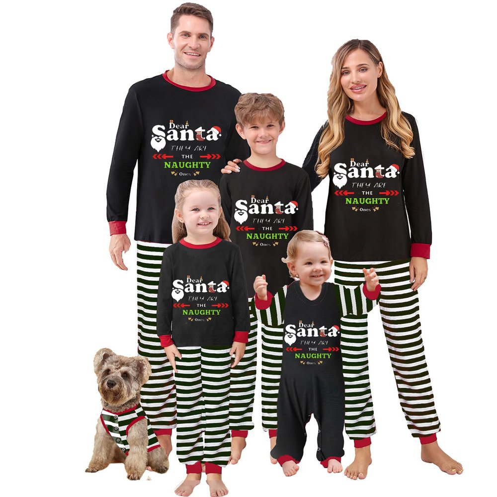 Urkutoba Family Christmas PJs - Matching Crew Pjs Sets (Men, XXL, #018)