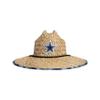 FOCO Mens NFL Team Logo Floral Sun Straw Hat, Team Logo, One Size US & Dallas Cowboys NFL Womens Floral Straw Hat view 3
