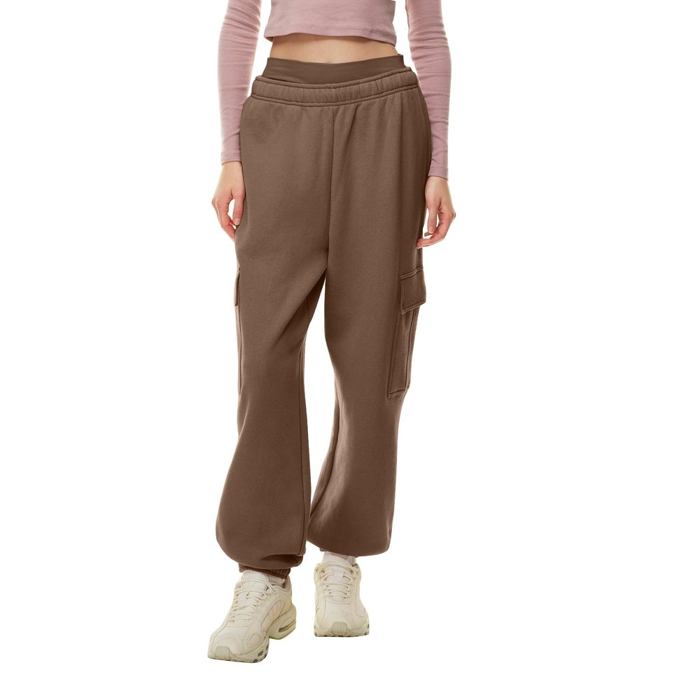 midelxp Grey Sweatpants for Women Baggy Sweatpants Womens Fleece High Waisted Workout Joggers Pants Loose Comfy Y2k Pants with Pockets Fleece Lined Pants Women Plus Size Joggers for Women