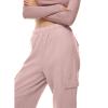Midelxp Grey Women's Sweatpants - Baggy Fleece Stretch High Waisted Active Joggers with Pockets & Fleece Lined view 2