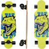 31" Longboard 7 Layers Skateboard Pro Complete Cruiser for Cruising, Carving, Free-Style and Downhill with T-Tool (Dinosaur) view 1