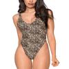 Colloyes Women's Leopard Thong One Piece Swimsuit High Cut Size XX-Large view 3