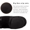 Asyuyu Jazz Shoes for Girls Slip-On PU (Toddler/Little Kid/Big Kid) - Size 2 to 11 for Dance Class & Stage - Black/Tan Split Sole Flexible-Toddler-7.5,Black view 4