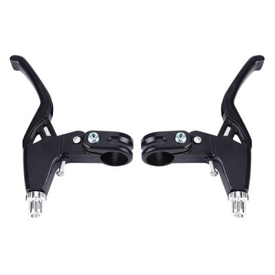 Brake Handles, 1 Pair Metal Hand Brakes Cycling Brake Handles 4 Colors (Black)