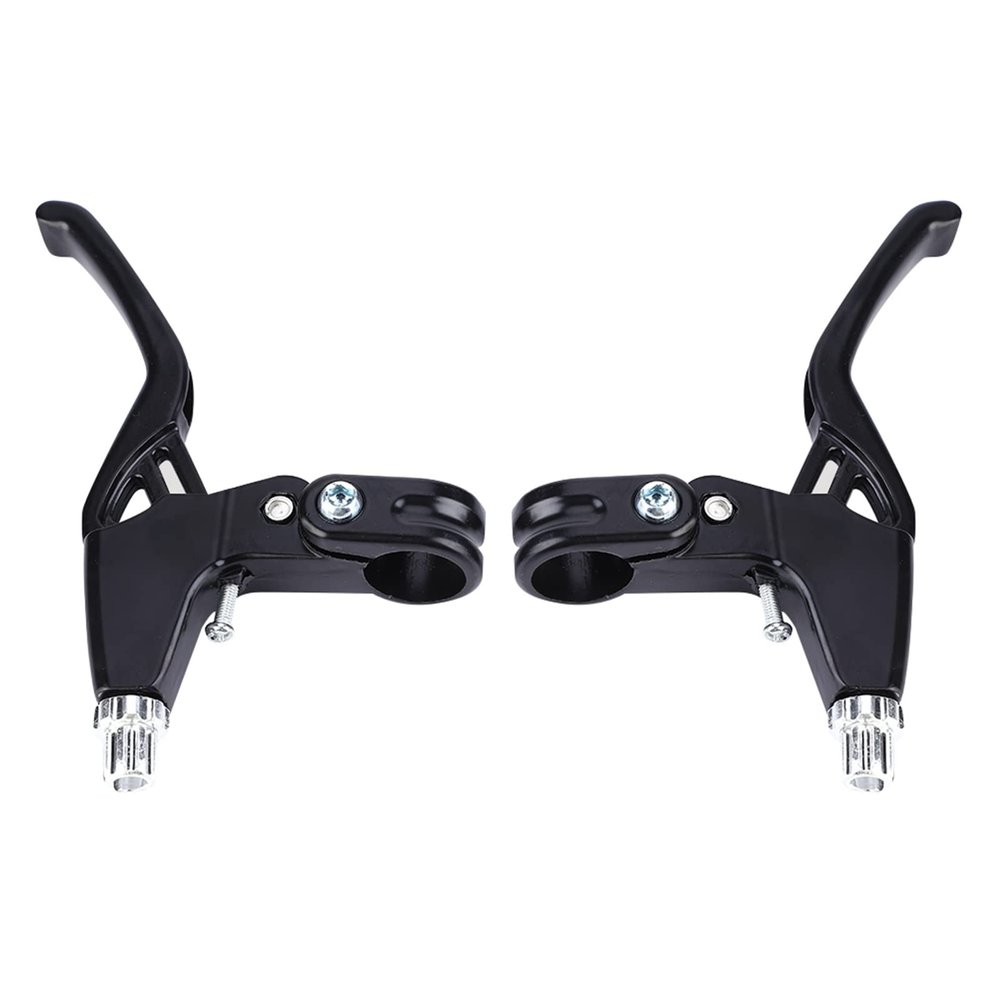 Brake Handles, 1 Pair Metal Hand Brakes Cycling Brake Handles 4 Colors (Black)