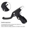 Brake Handles, 1 Pair Metal Hand Brakes Cycling Brake Handles 4 Colors (Black) view 2