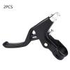 Brake Handles, 1 Pair Metal Hand Brakes Cycling Brake Handles 4 Colors (Black) view 3