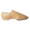 Asyuyu Jazz Shoes for Girls Slip-On Leather (Toddler/Little Kid/Big Kid) - Size 2 to 11 for Dance Class & Stage - Black/Tan Split Sole Flexible-Little Kid-12,Brown view 2