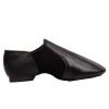 Asyuyu Jazz Shoes for Girls Slip-On Leather (Toddler/Little Kid/Big Kid) - Size 2 to 11 for Dance Class & Stage - Black/Tan Split Sole Flexible-Little Kid-1,Black view 2