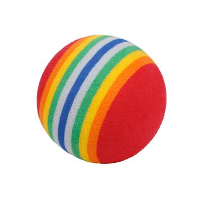 Andux Rainbow Ball Solid Elastic Foam Sponge Stripe Floating Golf Training Equipment 100pcs red