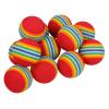 Andux Rainbow Ball Solid Elastic Foam Sponge Stripe Floating Golf Training Equipment 100pcs red view 3