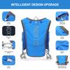 INOXTO Running Hydration Vest Backpack,Lightweight Insulated Pack with 1.5L Water Bladder Bag Daypack for Hiking Trail Running Cycling Race Marathon for Women Men (588 Blue) view 4