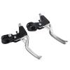 Brake Handles, 1 Pair Metal Hand Brakes Cycling Brake Handles 4 Colors (Silver) view 1