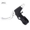 Brake Handles, 1 Pair Metal Hand Brakes Cycling Brake Handles 4 Colors (Silver) view 2