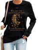 MOGUI We Are The Granddaughters Of The Witches Tank Witch Shirt Vintage We Are The Granddaughters Of The Witches You Couldnt Burn Pullover Sweatshirt Plus Size 3Xl Fun Graphic Black view 1