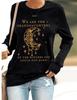 MOGUI We Are The Granddaughters Of The Witches Tank Witch Shirt Vintage We Are The Granddaughters Of The Witches You Couldnt Burn Pullover Sweatshirt Plus Size 3Xl Fun Graphic Black view 2
