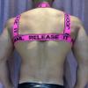 JOCKMAIL Men's Fitness Harness Shoulder Strap Chest Muscle Neck Waist Belt Club Party Hollow Out Body Chest Athletic Harness (One Size, 910White) view 3