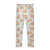 Aflyko Girls' Leggings Capybara Flower Big Kids Athletic Pants Dance Tights Yoga Ballet Comfortable Soft Everyday Wear 9-10T view 1