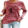 MOGUI We Are The Granddaughters Of The Witches You Couldn'T Burn Sweatshirt We Are The Granddaughters Of The Witches Tank Crewneck Long Sleeve Shirt Loose Plus Size Xl Vintage Fun Graphic T Pink view 1